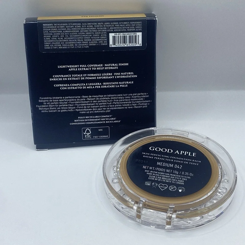 Kat Von D KVD Good Apple Skin-Perfecting Foundation Balm - Medium 042 NEW!